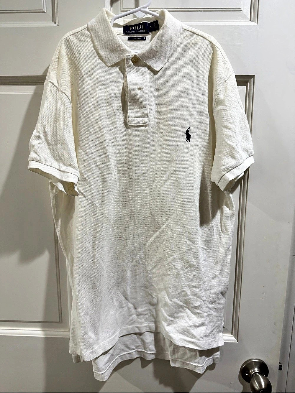 Polo Ralph Lauren Custom Slim Fit Mesh Polo Shirt White Small
